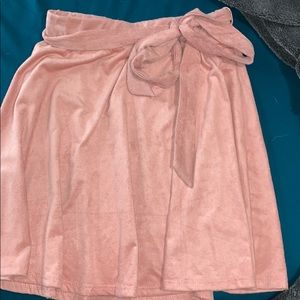 pastel pink skirt
